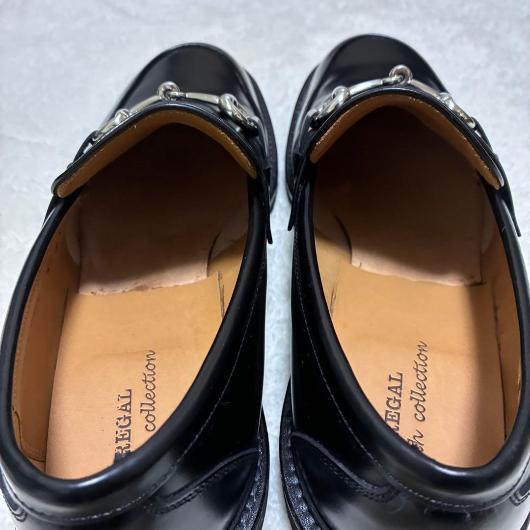 極美品　リーガル　JN50 ビットローファー　ブラック　レザー　金具　27cm