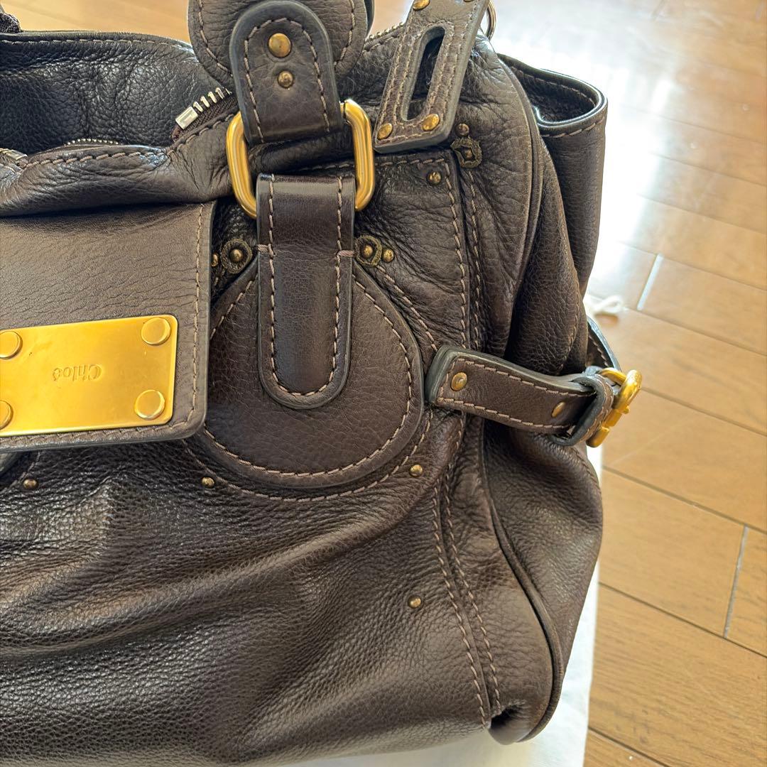 Chloe パディントン　ダークブラウン ショルダーバッグ
