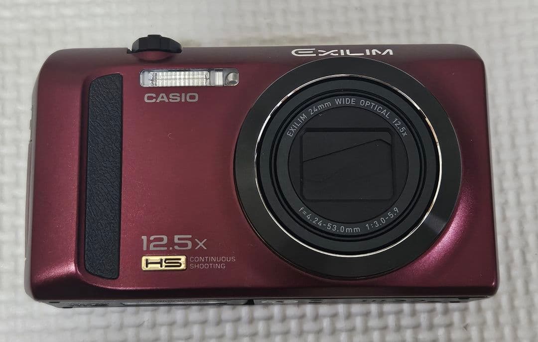 【美品】CASIO EXILIM ZR300 レッド レンズエラー有