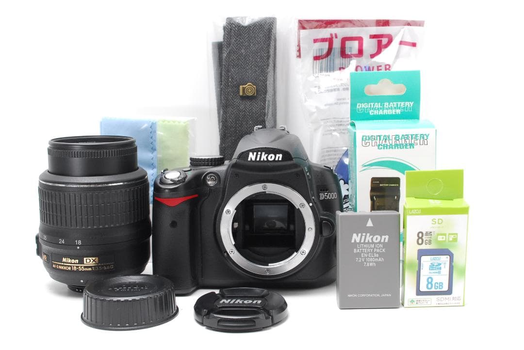 【新品級ショット数】Nikon D5000　スマホ転送　動画・自撮りOK