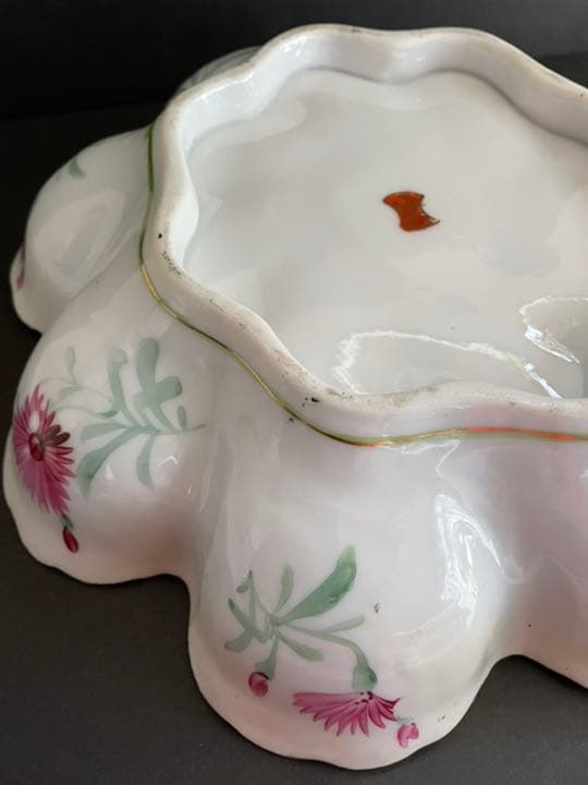 オールドノリタケ　花柄菓子鉢