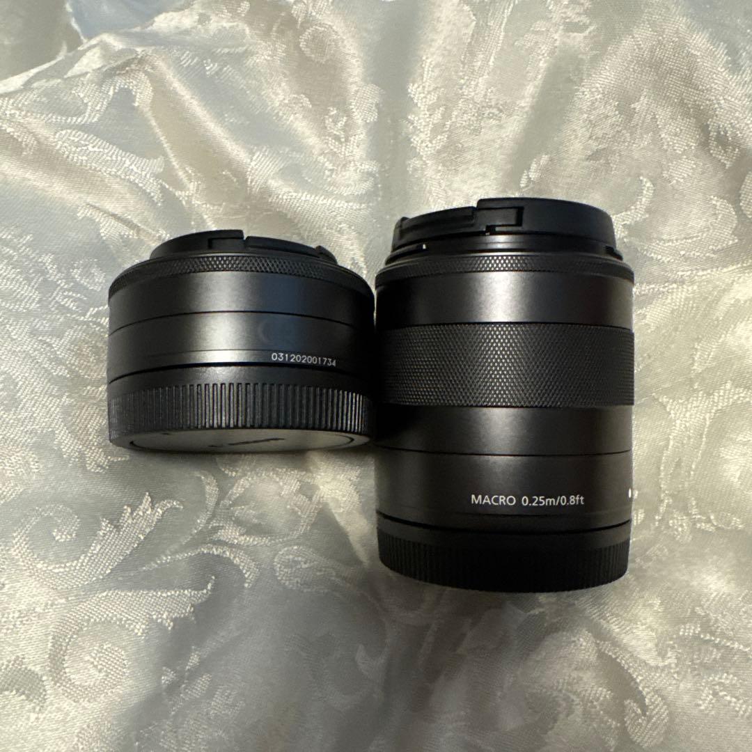 【極美品】Canon EOS M ダブルレンズキット　ベイブルー　おまけ付