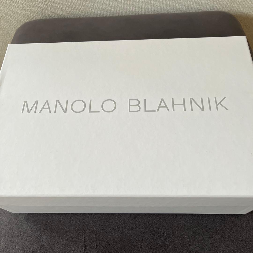 Manolo Blahnik 黒 サテン サンダル