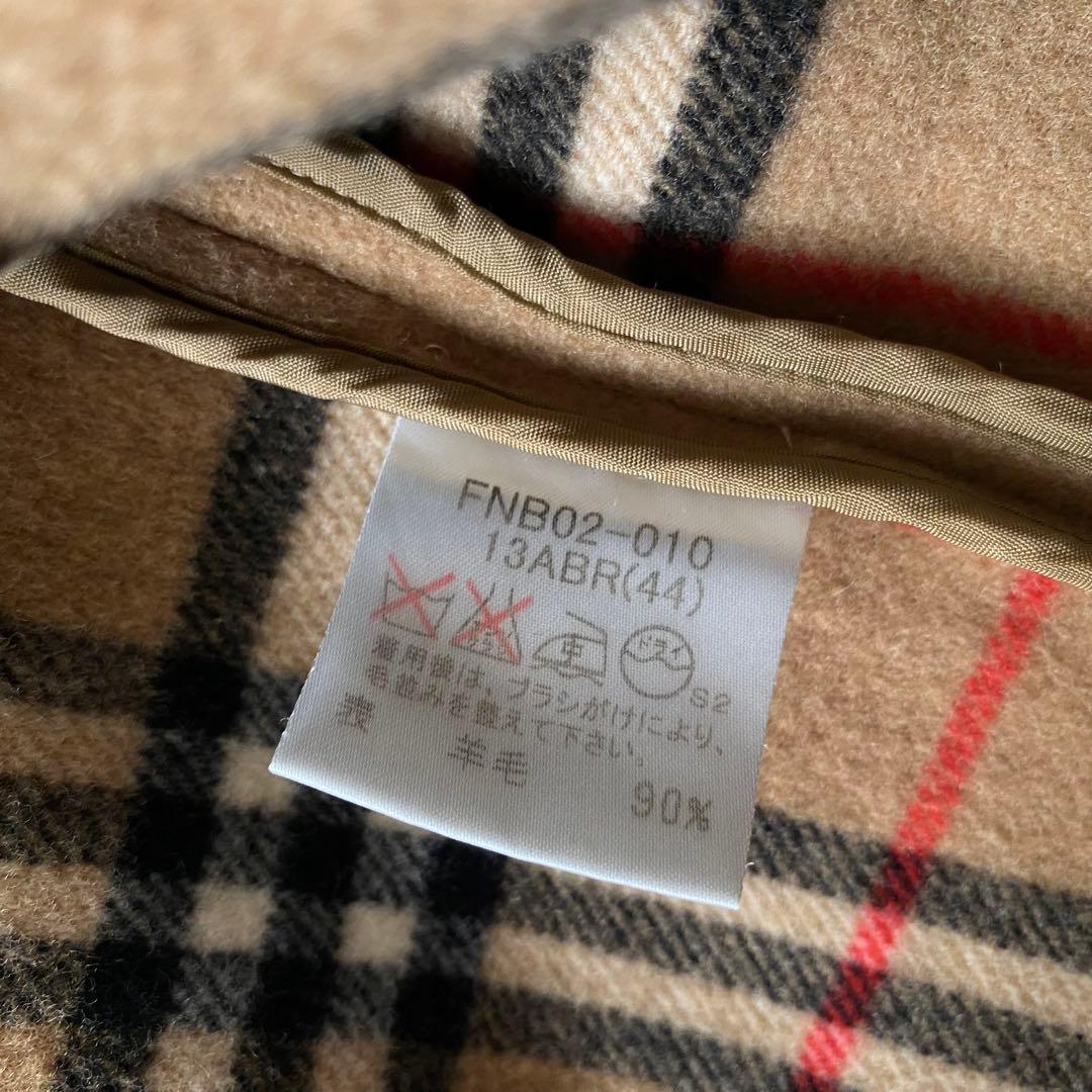 バーバリー ロンドン カシミヤ混 ウール ジャケット ノバチェック 13 大きい