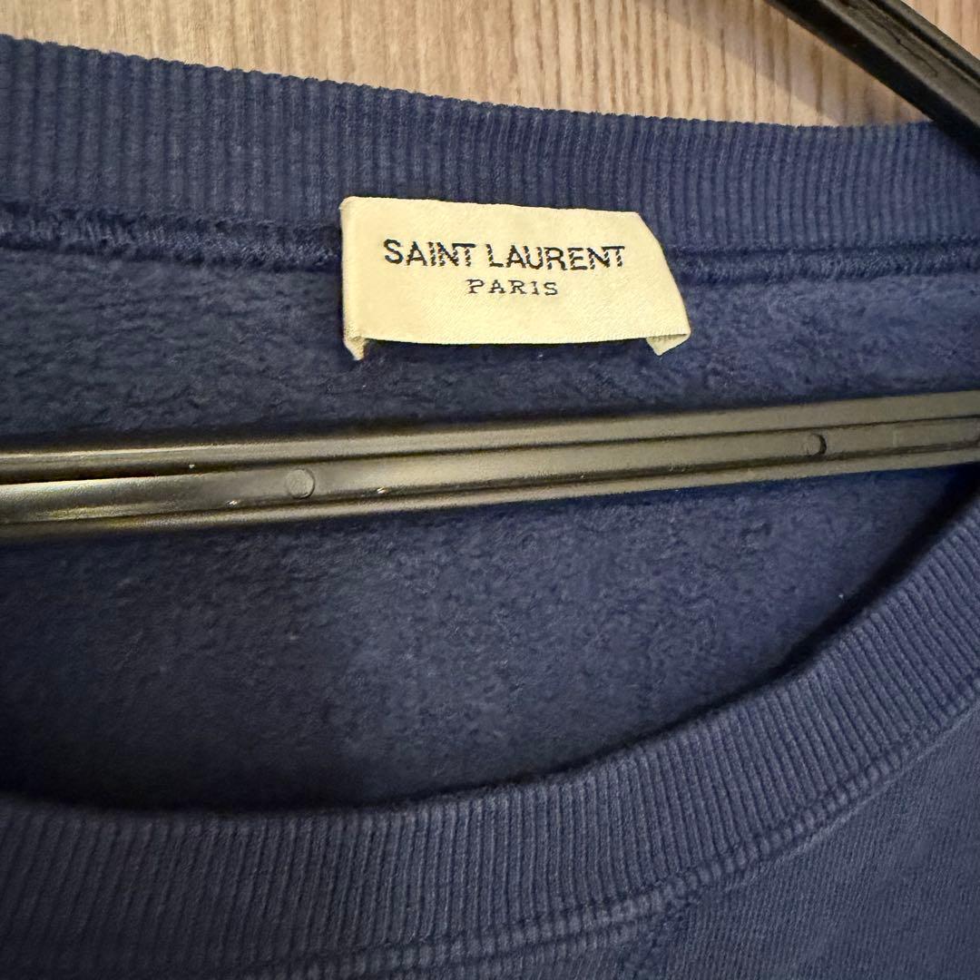 YSL ネイビー クルーネック トレーナー