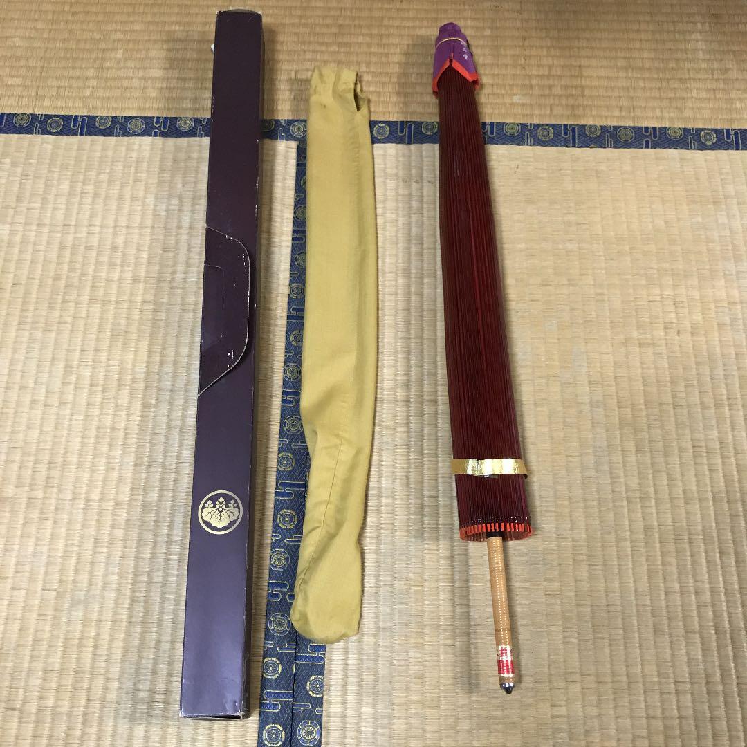 本物　貴重　蛇の目傘（羽二重）ケース付