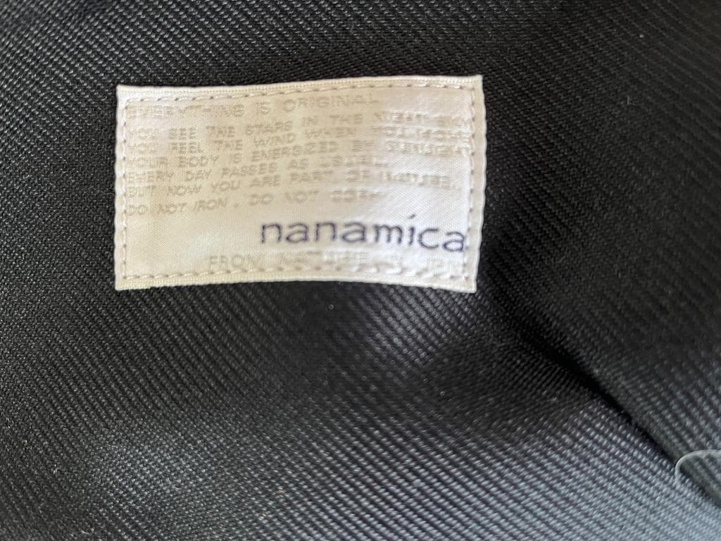 nanamica ブリーフケース 黒 日本製 CORDURA