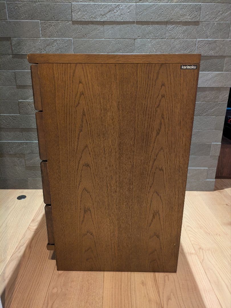 【karimoku】カリモク 4段 木製チェスト 小型タンス クラシックデザイン