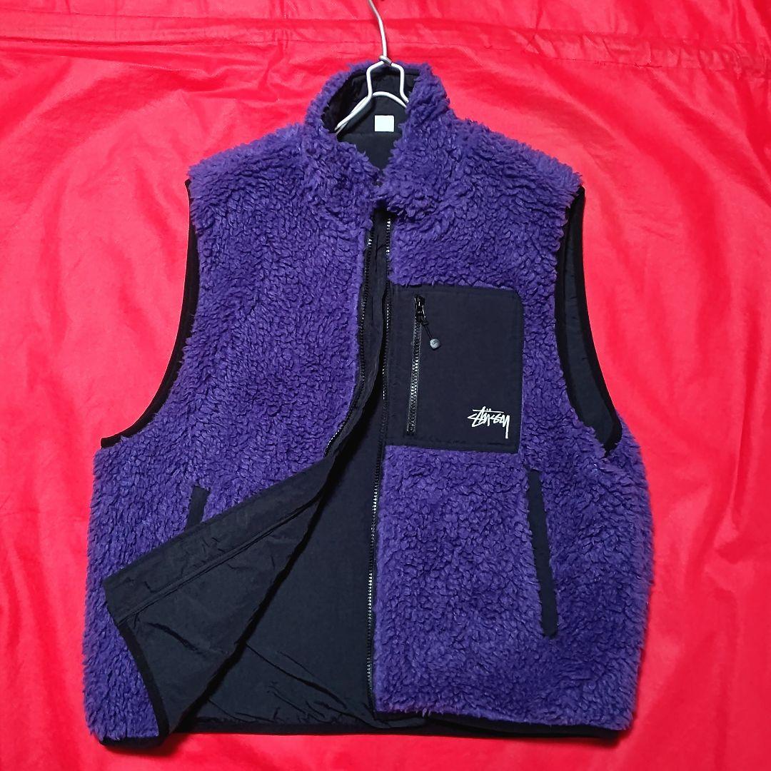 【希少・美品 】STUSSY / ステューシー リバーシブル ボアベスト