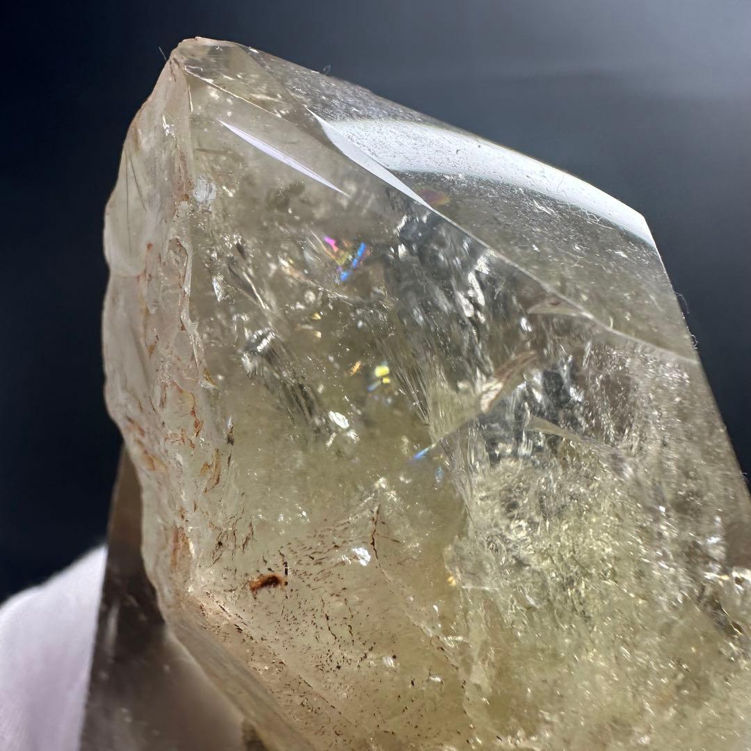 【金運·浄化】レインボー☆シトリン☆黄水晶クラスター☆パワーストーン原石A913