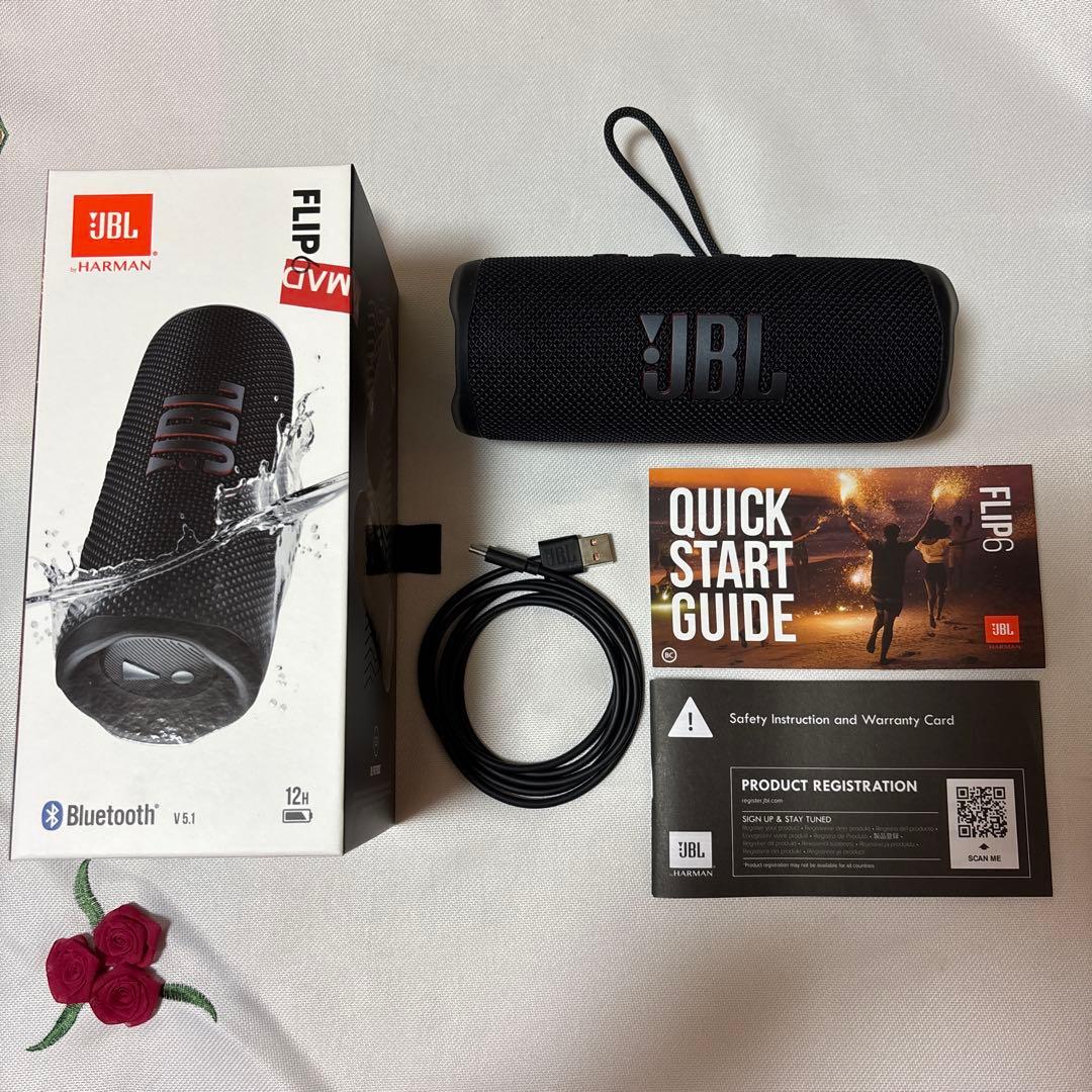 JBL FLIP 6 ブラック ワイヤレススピーカー