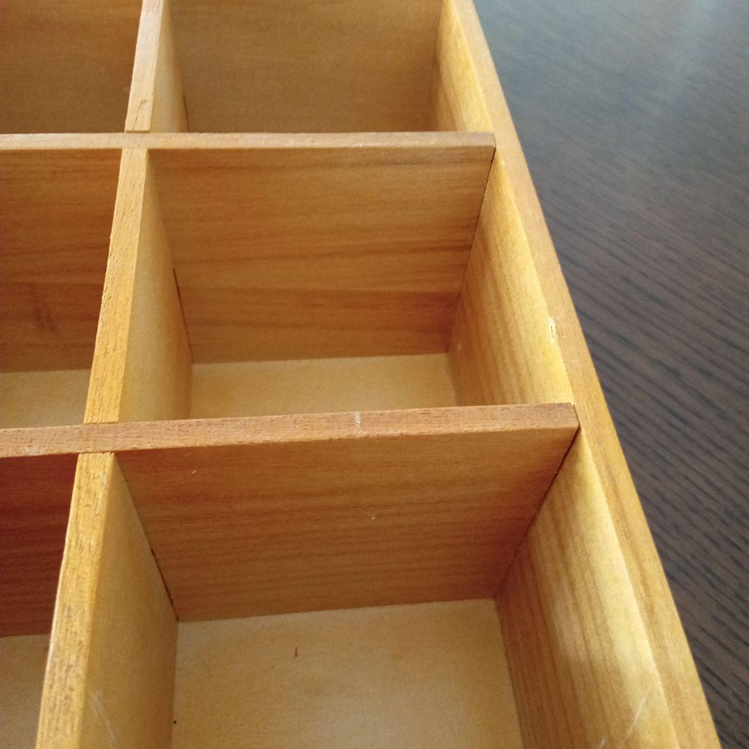 木製コレクションボックス 25区画 44cm✕44cm