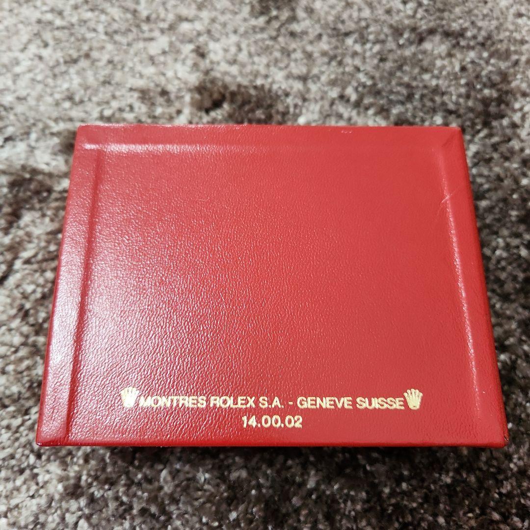 B⑧ロレックス 14.00.02 ROLEX 箱と　レザーケース 赤
