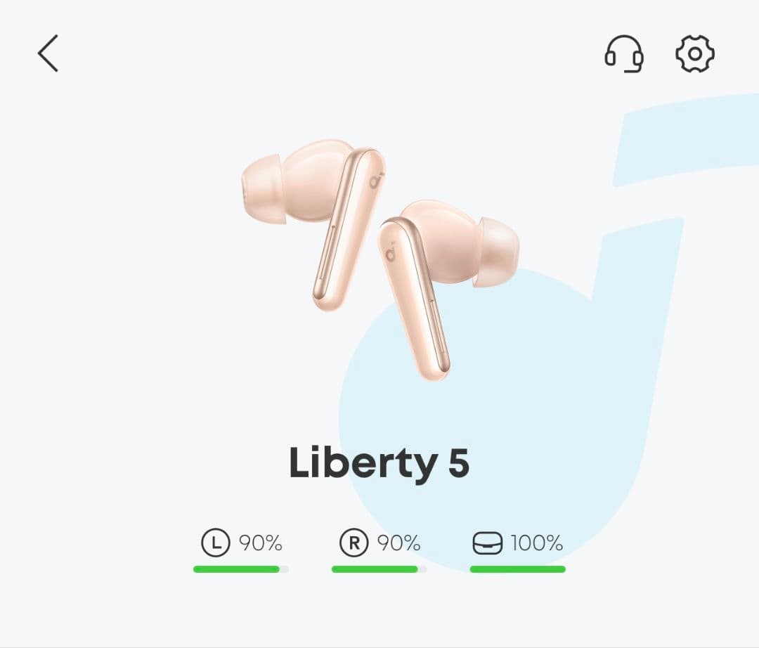 Liberty 5 ワイヤレスイヤホン ピンク