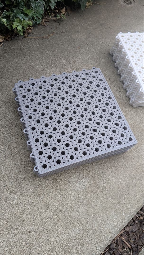 MILIMAT 滑り止めお風呂マット ホウイト20枚＋グレー20枚