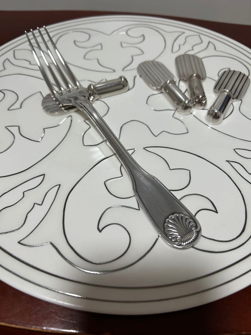 CHRISTOFLEクリストフルナイフレスト　ストリエ　箸置き　4個セット