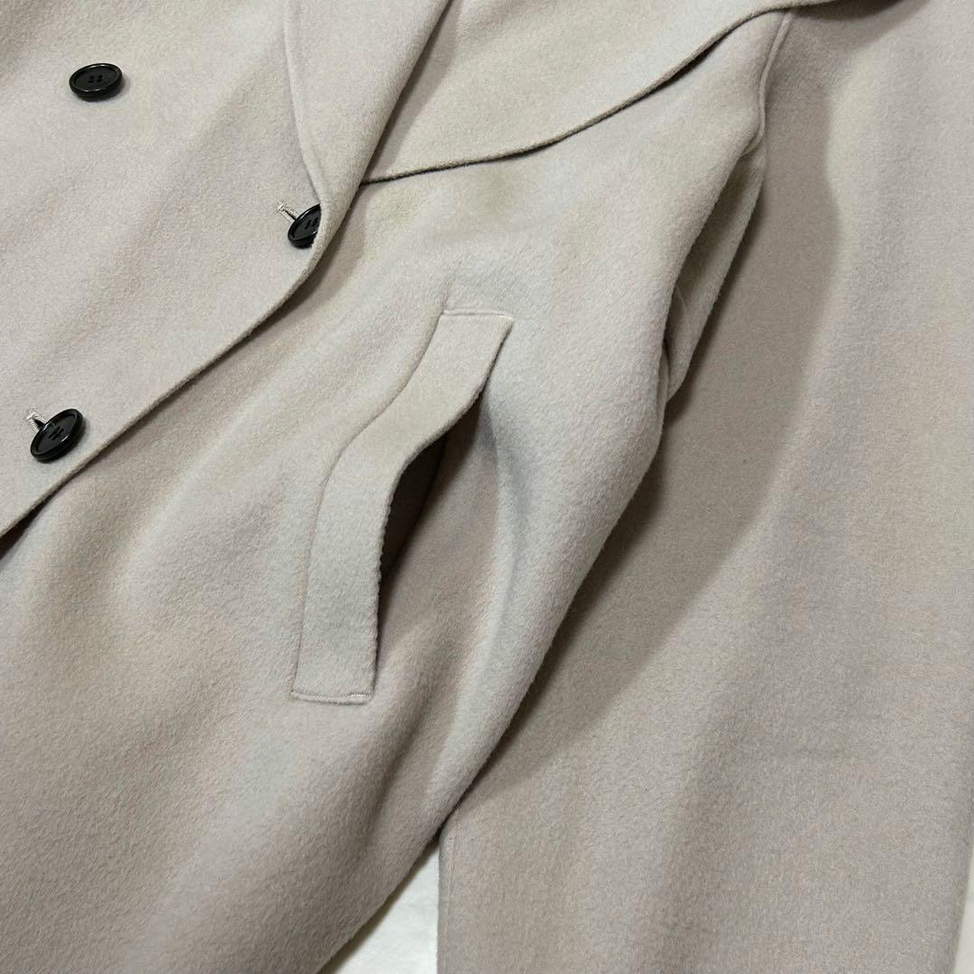 allureville ミドルコート ショールカラー ウール カシミヤ混