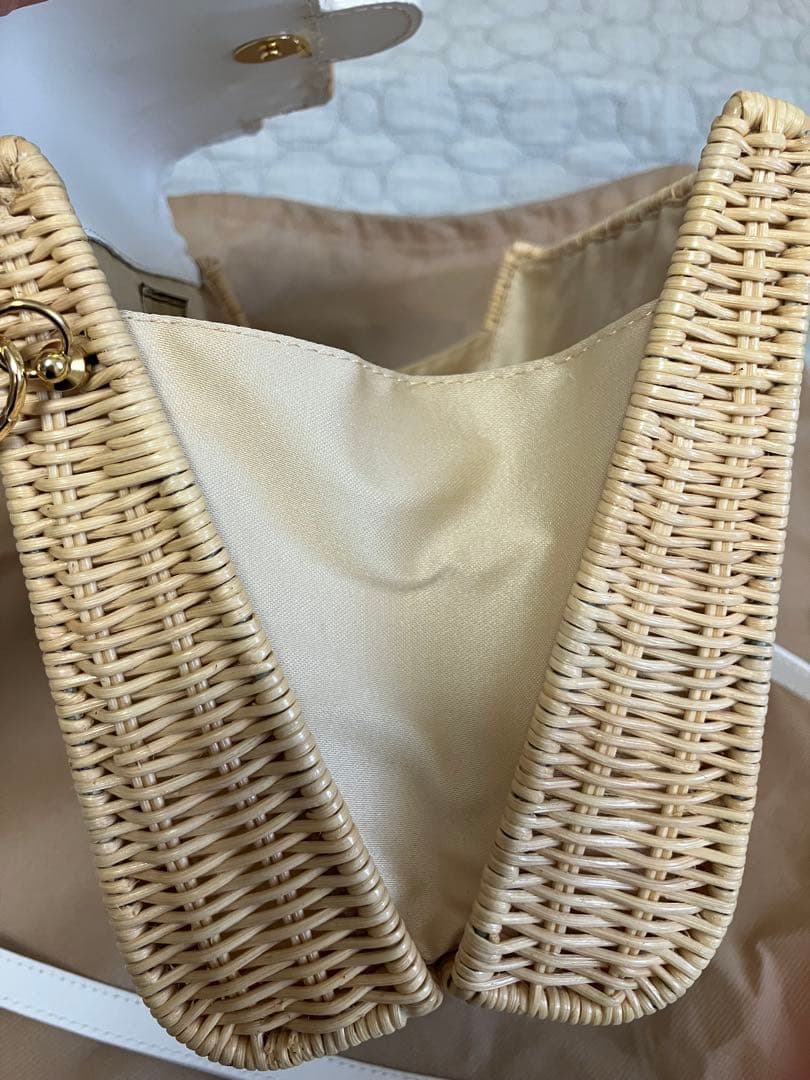 美品　TOMMASO CANDRIA トマソカンドリア カゴバッグ