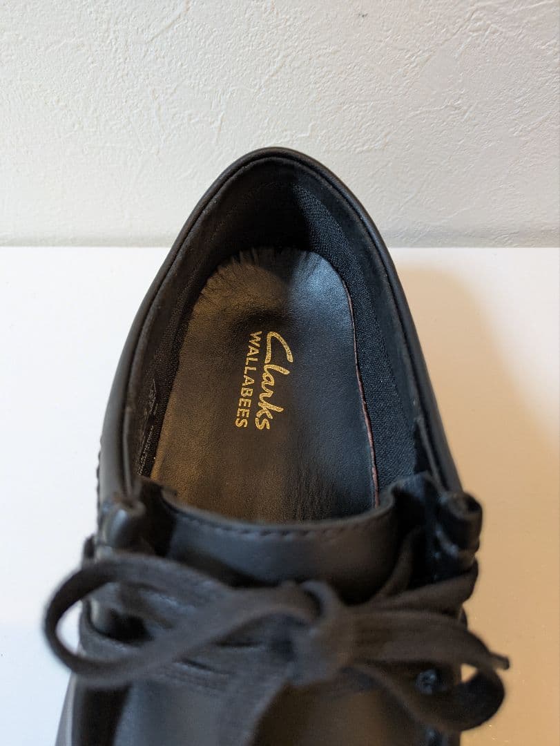 Clarks クラークス ワラビーエヴォウォータープルーフ ブラックレザー