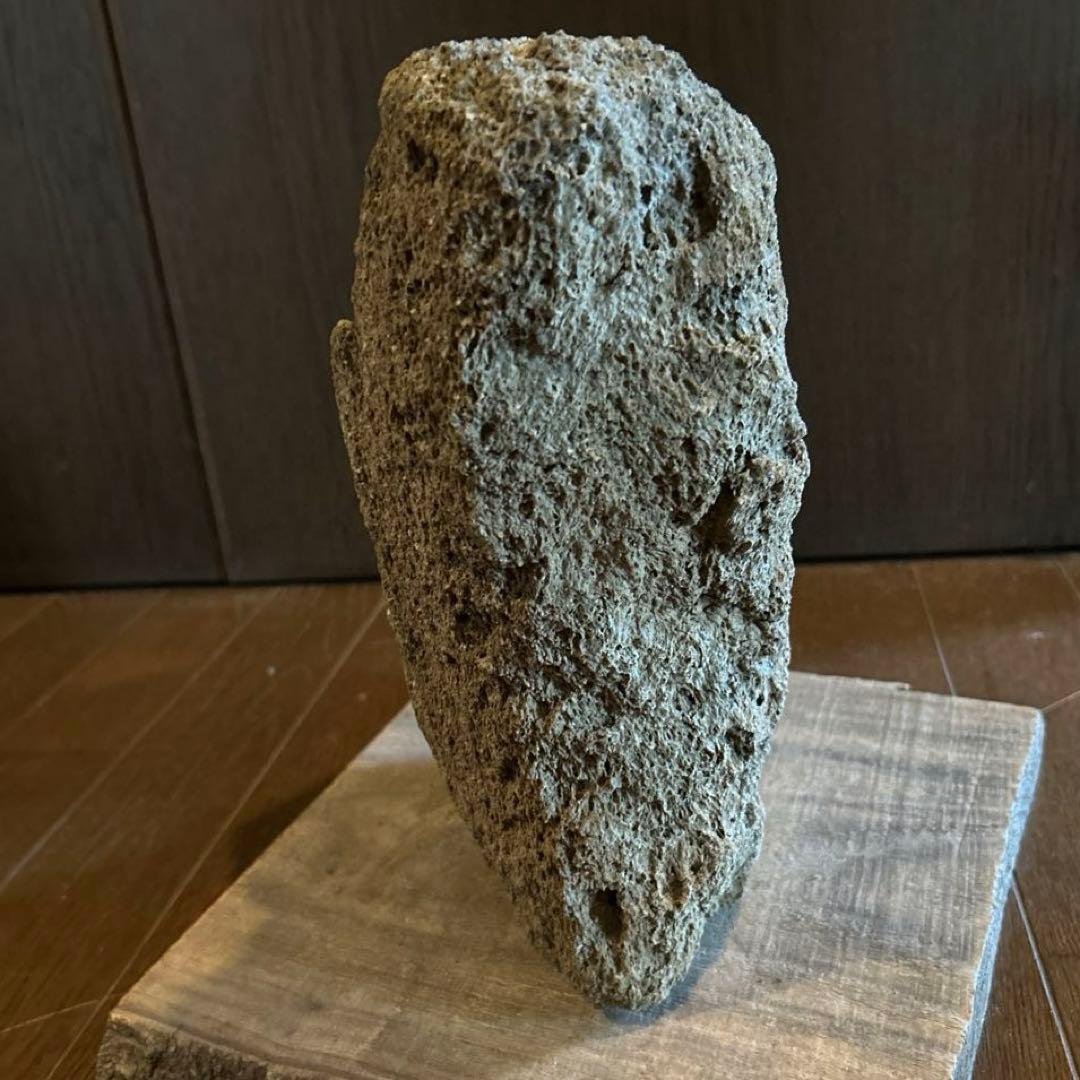 山渓鉢　雲山石　溶岩石　希少　一点モノ　苔　山野草　盆栽　多肉植物　小品盆栽