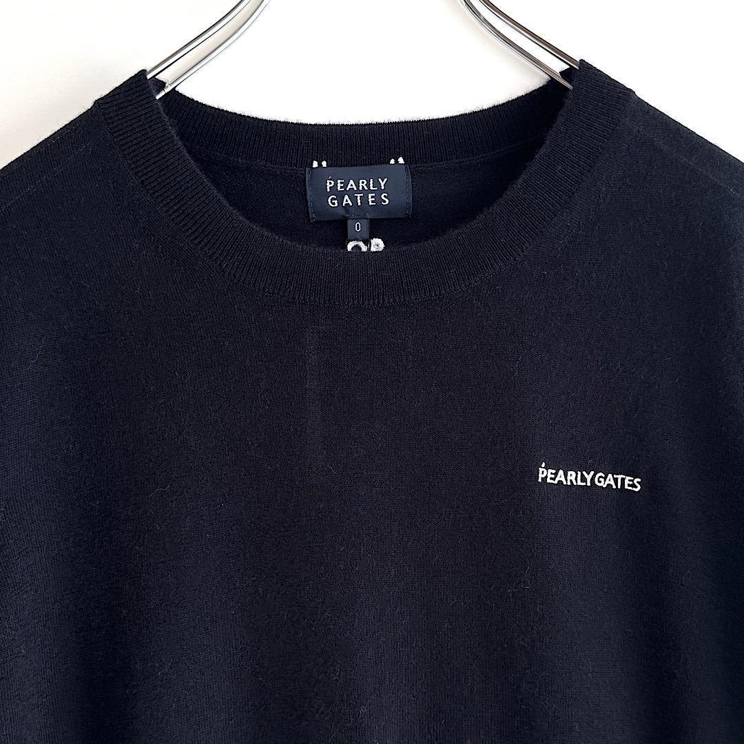 454 パーリーゲイツ 定価41,800円 カシミヤ100％ ニット 紺 1 M