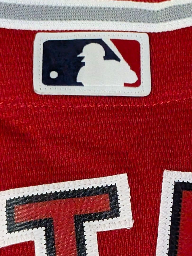 ②USA製 マジェスティック　エンゼルス 大谷翔平 ユニフォーム　Ｍ レッド