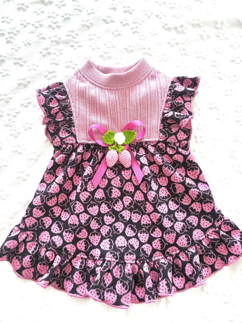 めるちゃん犬服ハンドメイドワンピース
