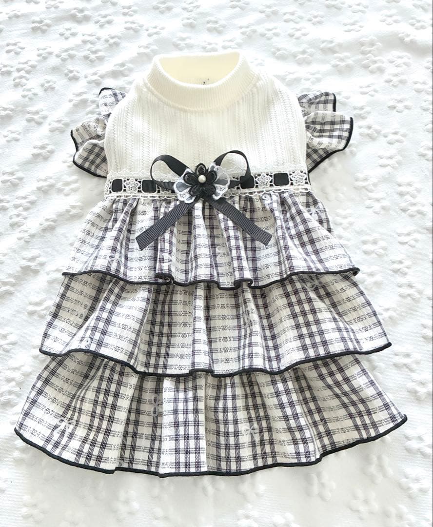 めるちゃん犬服ハンドメイドワンピース