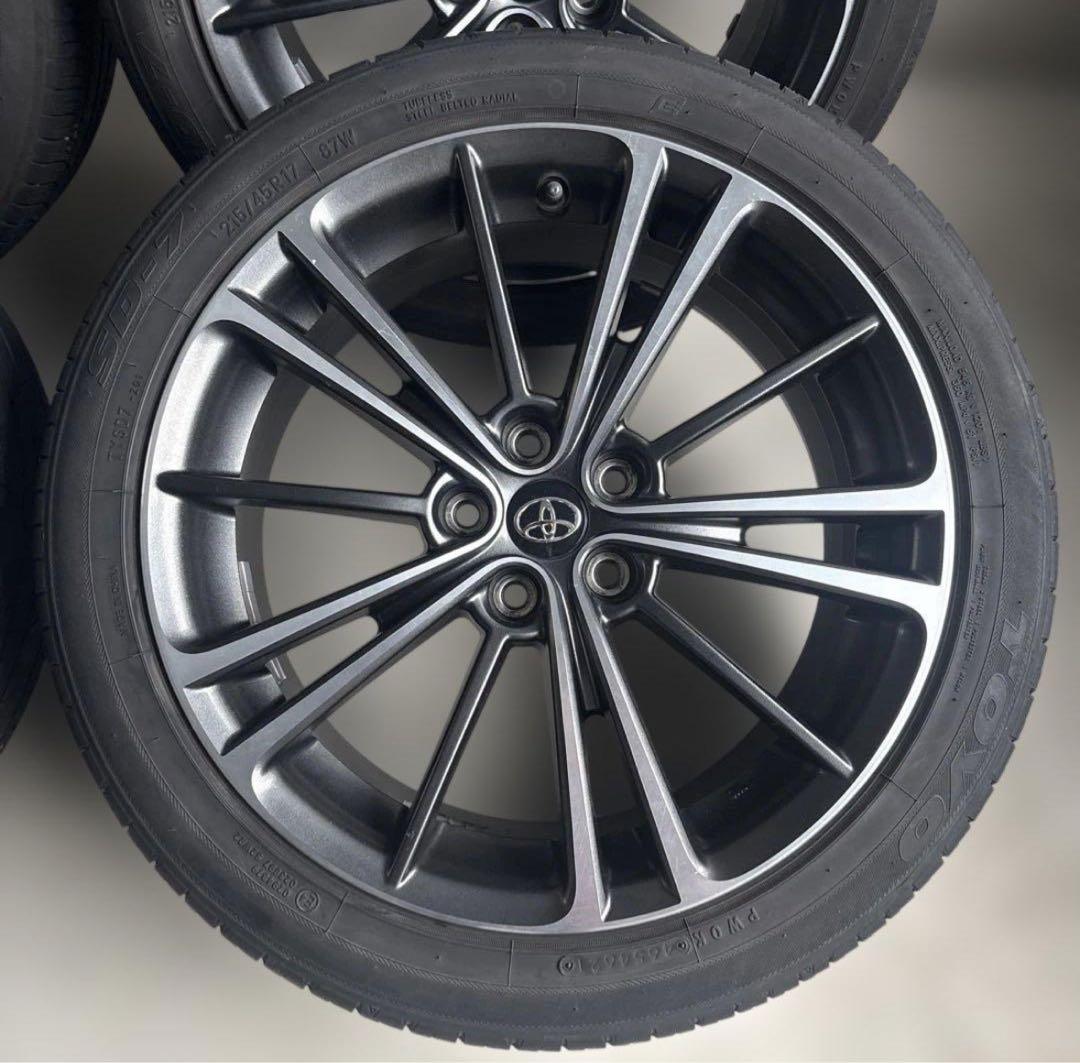 チンチラ① 86純正　215/45R17 美品　溝あり　タイヤホイール