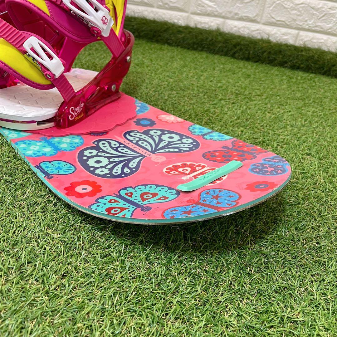 BURTON バタフライ 蝶 ジュニア 女の子 110cm スノーボードセット