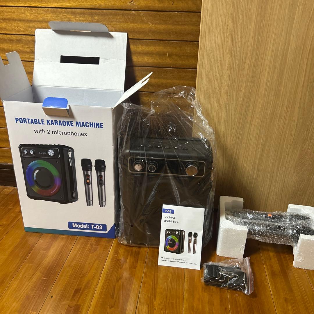 【新品未使用】ポータブルカラオケマシーン T-03