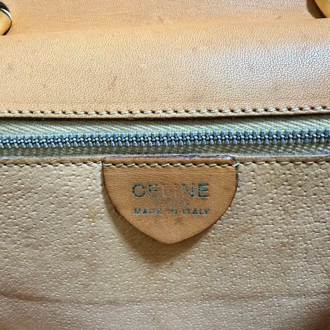 CELINE オールドセリーヌ ダブルフラップ マカダム柄 ヴィンテージF/10