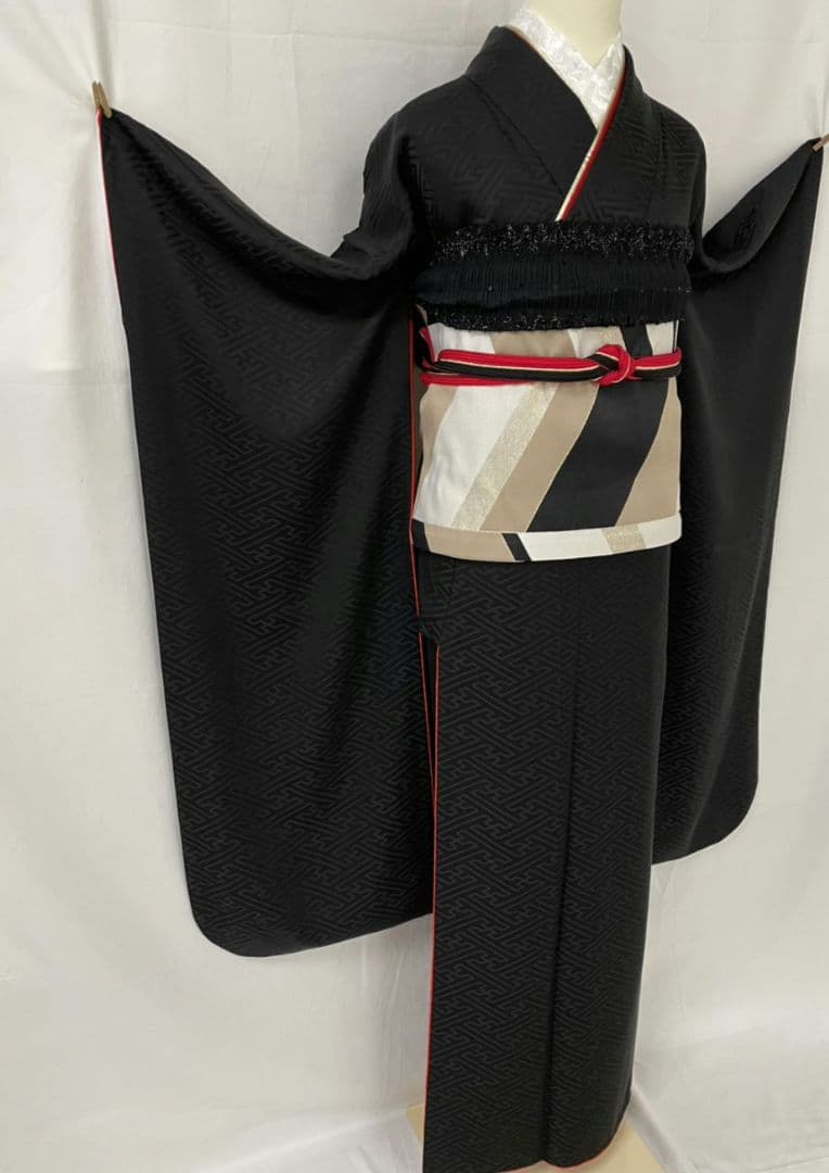 売約済み【Mode-Style】★★　黒無地　振袖単品★★