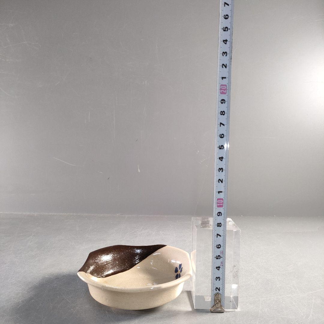 A1366-5/平安萬珠堂/雲錦紅葉絵盆皿10客/共箱/飾皿/菓子皿/懐石道具/