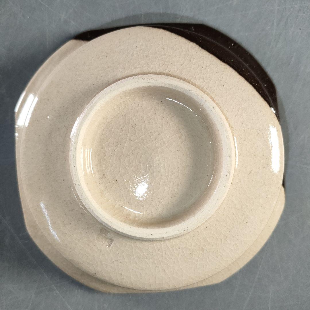 A1366-5/平安萬珠堂/雲錦紅葉絵盆皿10客/共箱/飾皿/菓子皿/懐石道具/