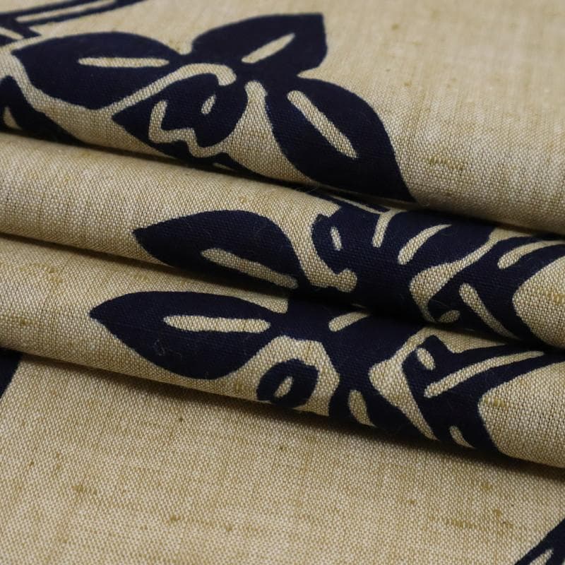 《浴衣■綿紬◆菖蒲の花模様■ベージュ◆木綿■◆夏着物◆US7-14》