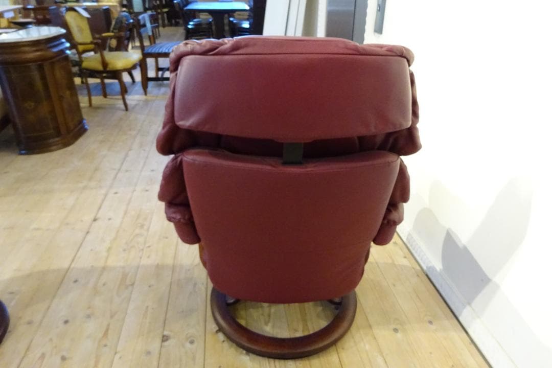 エコーネス　レノ　クラシックM　ストレスレスチェア　リクライニング　本革　北欧