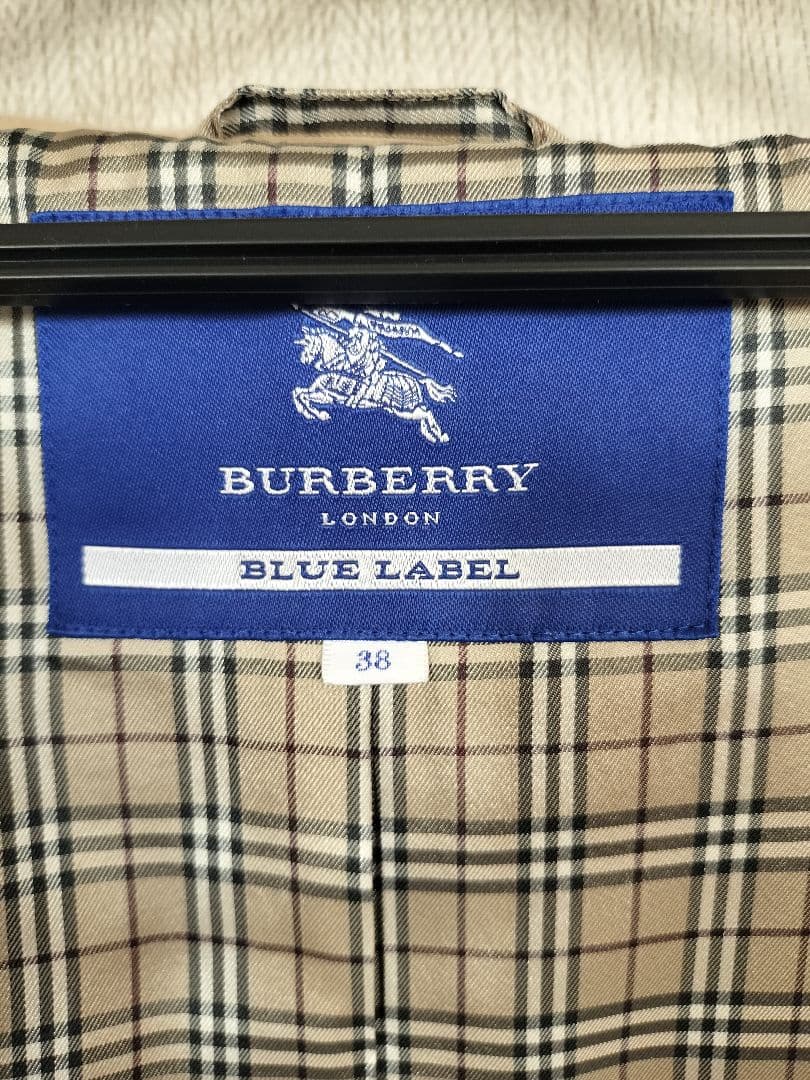 ★美品BURBERRY BLUE LABEL ベージュ コート サイズ38★