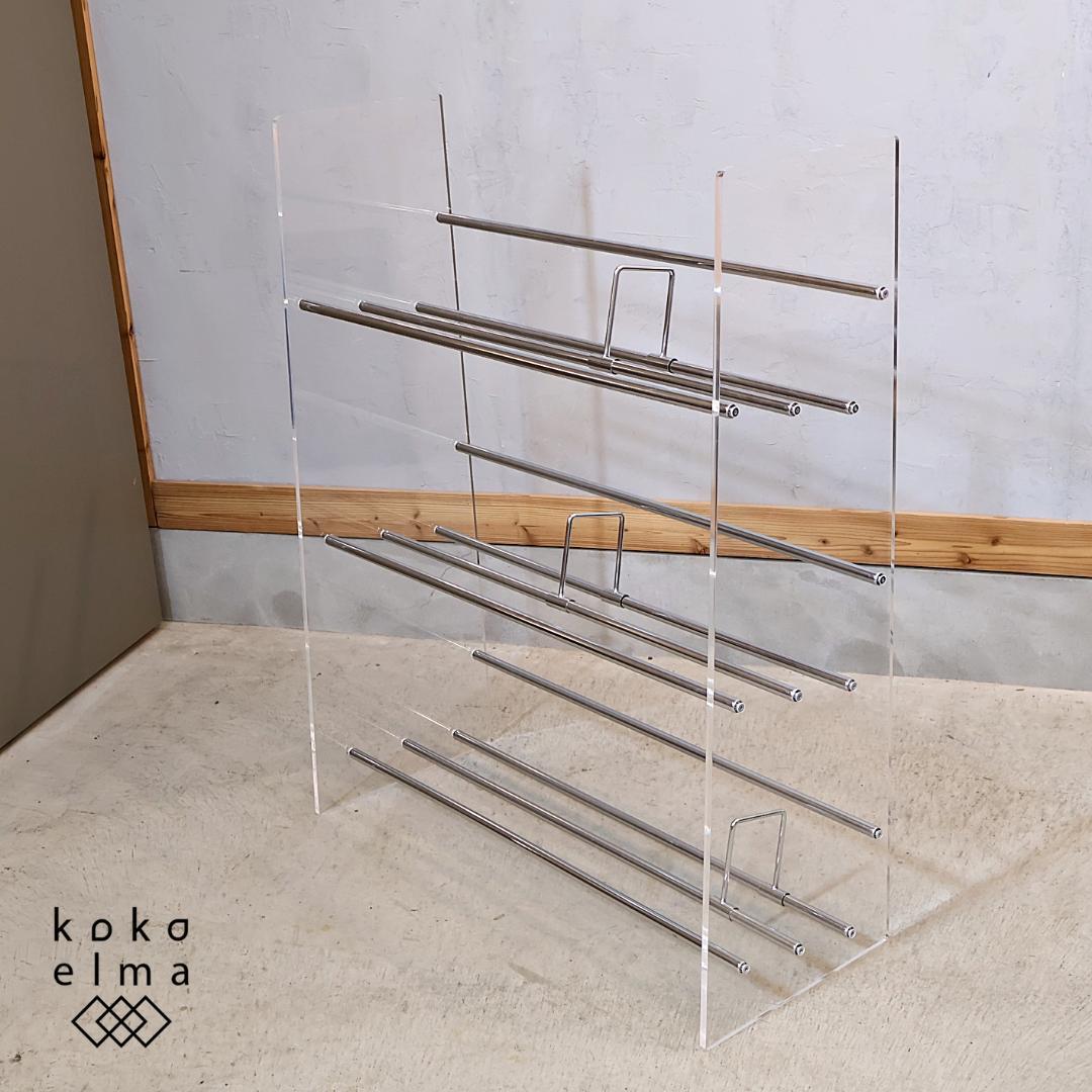 Lumiere クリアブックシェルフ アクリル オープンラック dinos 収納