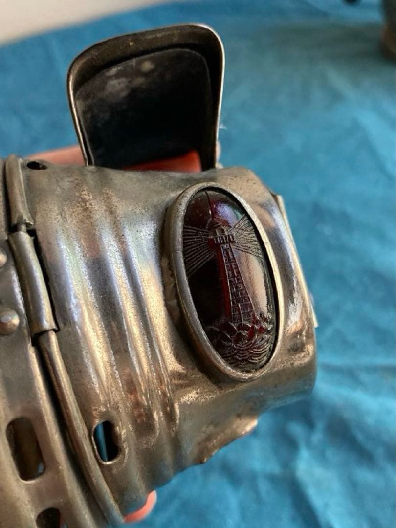 古道具　戦前　カーバイトランプ　アセチレンランプ　自転車用