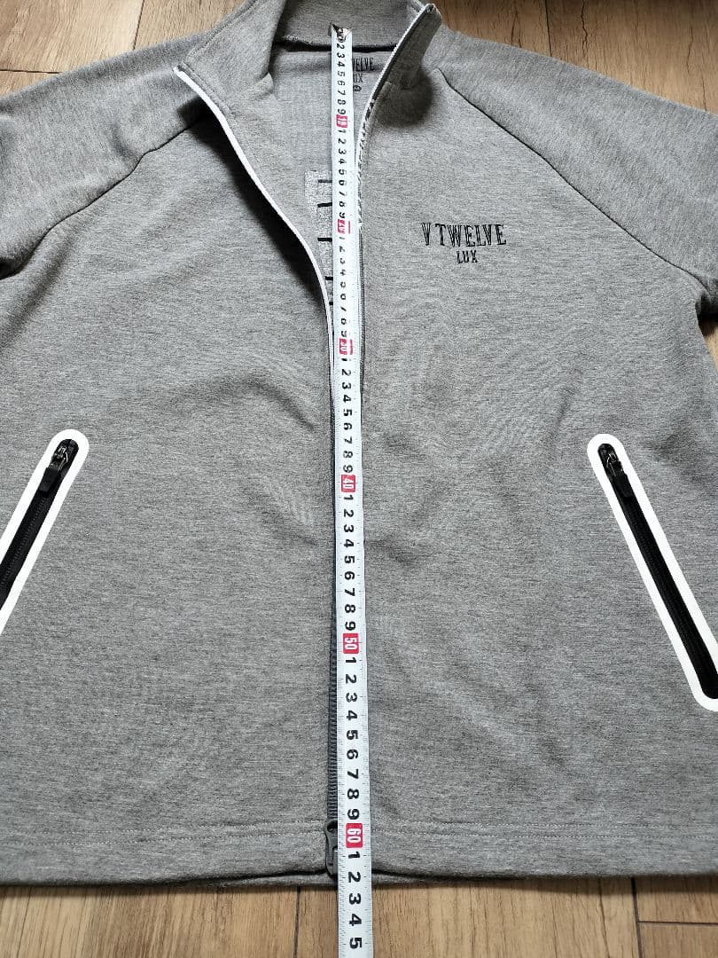 【V12】メンズ ゴルフ 秋冬ウエア スウェット セットアップ　 グレー系