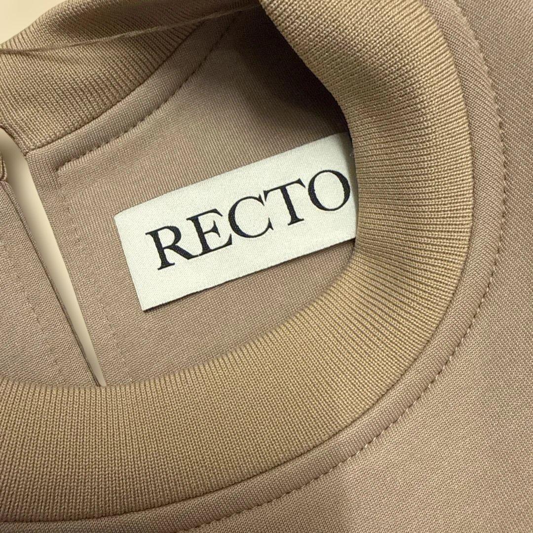 RECTO バックオープン ベージュ トップス