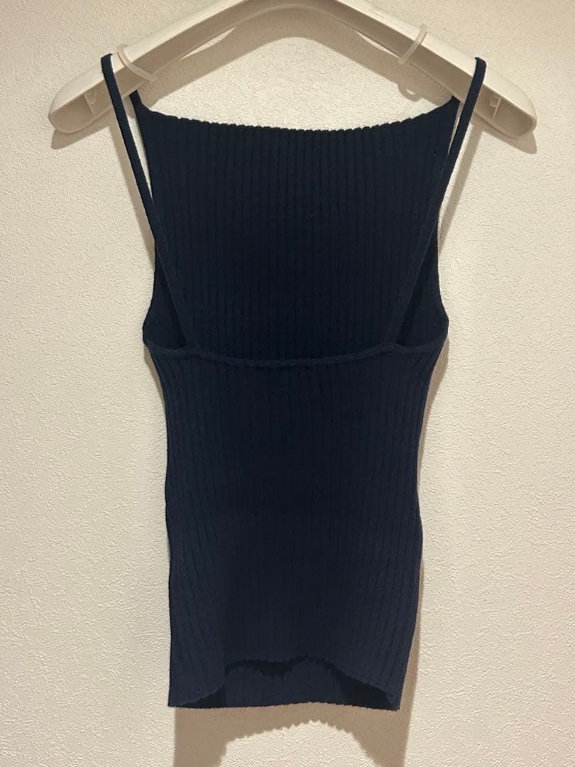 THE SHISHIKUI ニットキャミ NAVY ネイビー