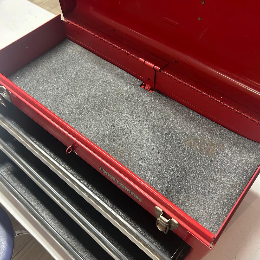 アメリカン　ヴィンテージ　家具　ツールボックス　工具箱　赤　CRAFTSMAN