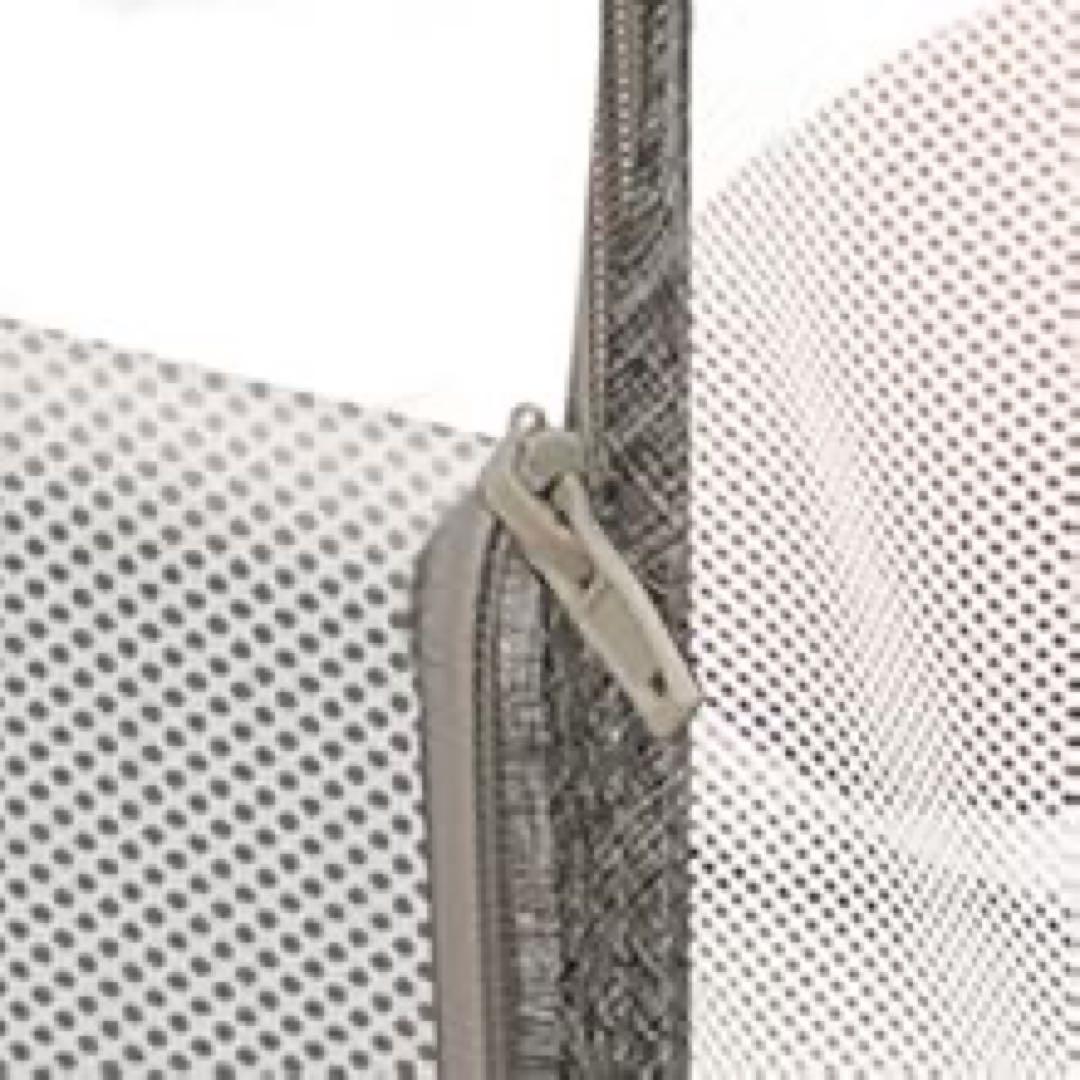 組み立て簡単♥️ベビーベッド 木色 多機能 高さ調整可能 キャスター付き 蚊帳付き