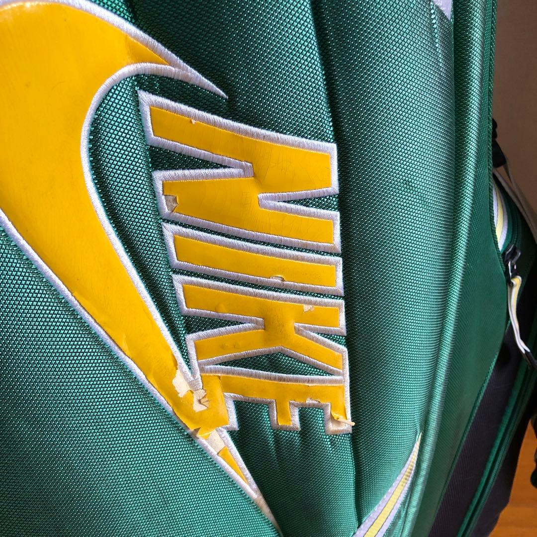 ナイキ NIKE キャディバック ゴルフバッグ グリーン フード付き