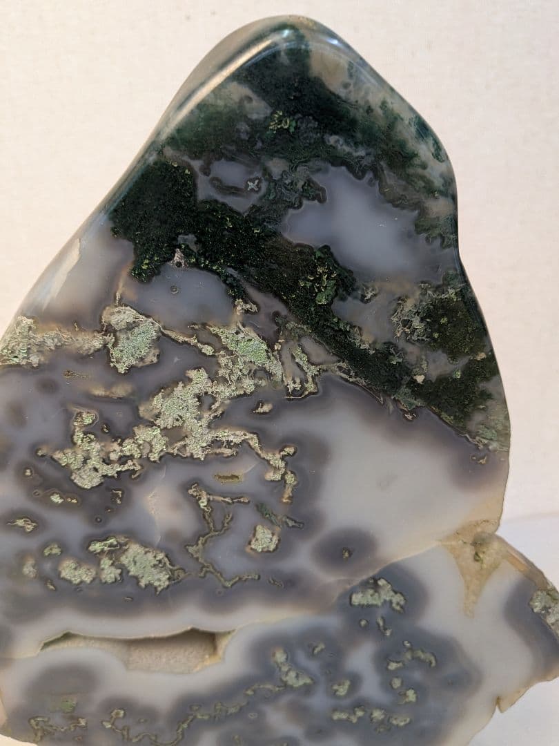 アゲートの置物 自然石　専用台付　約8kg