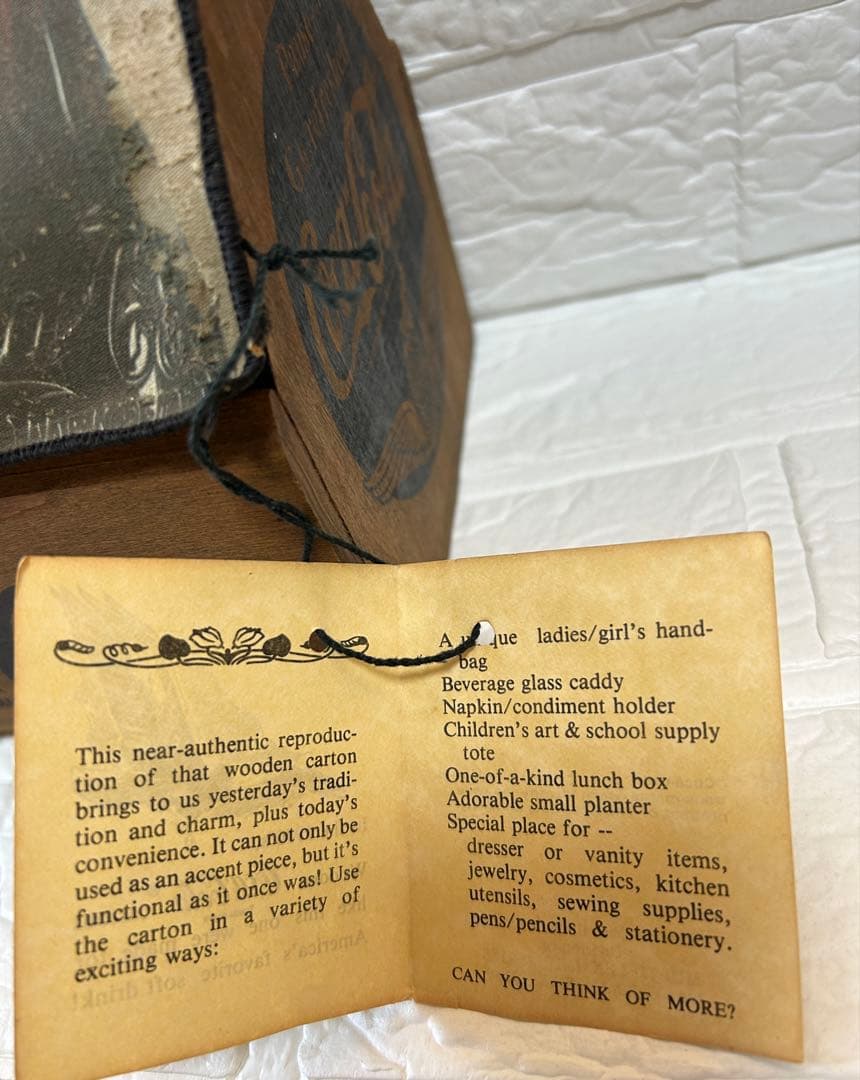 REPRO US コカコーラCoca-Colaビンテージケースデッドストック