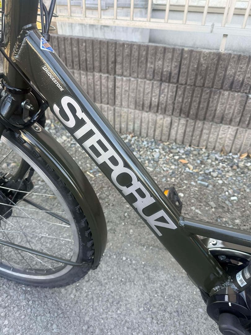STEPBRUZ 電動アシスト自転車 オリーブグリーン