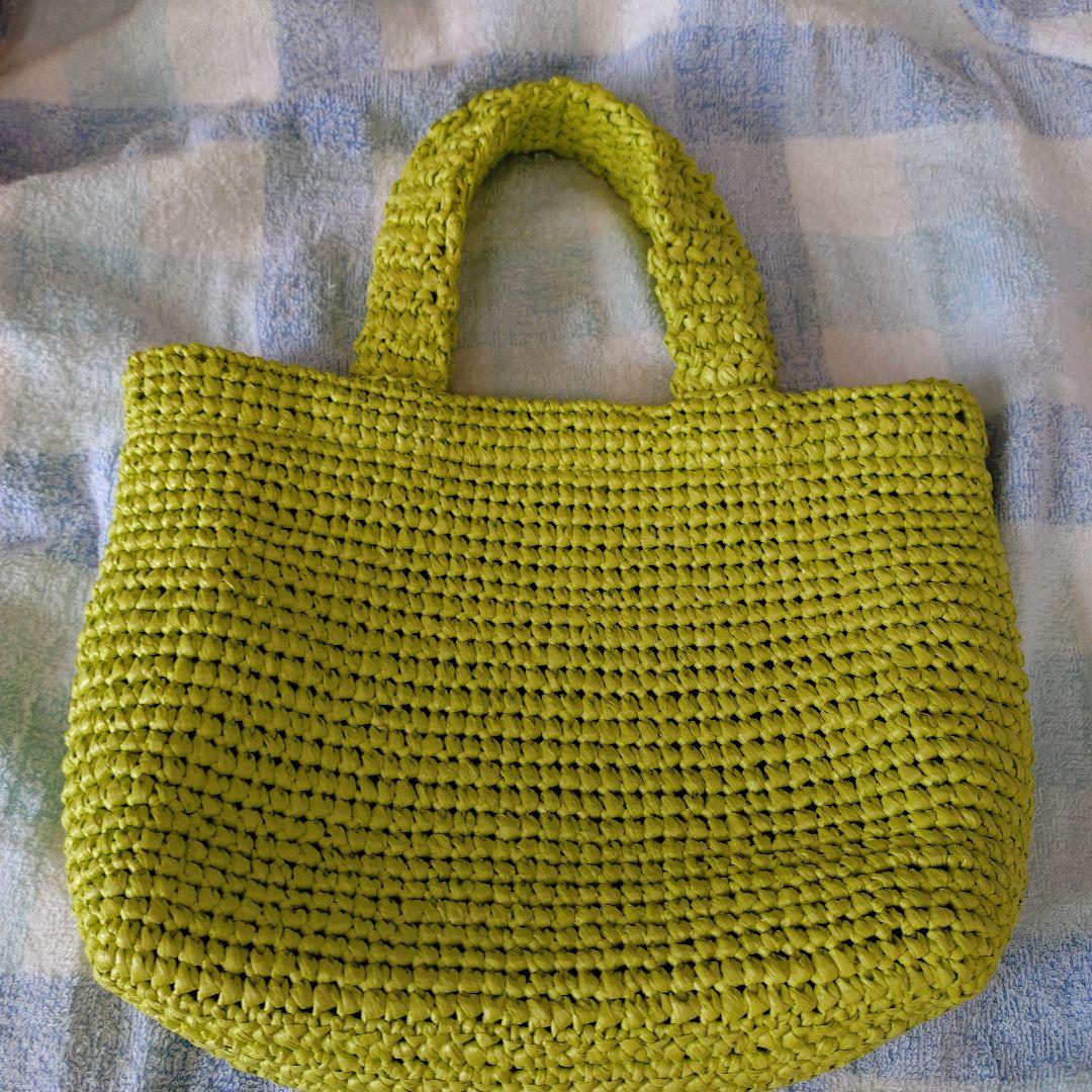 マリークワントクロッシェラフィアライクトートライトグリーン期間値下げ